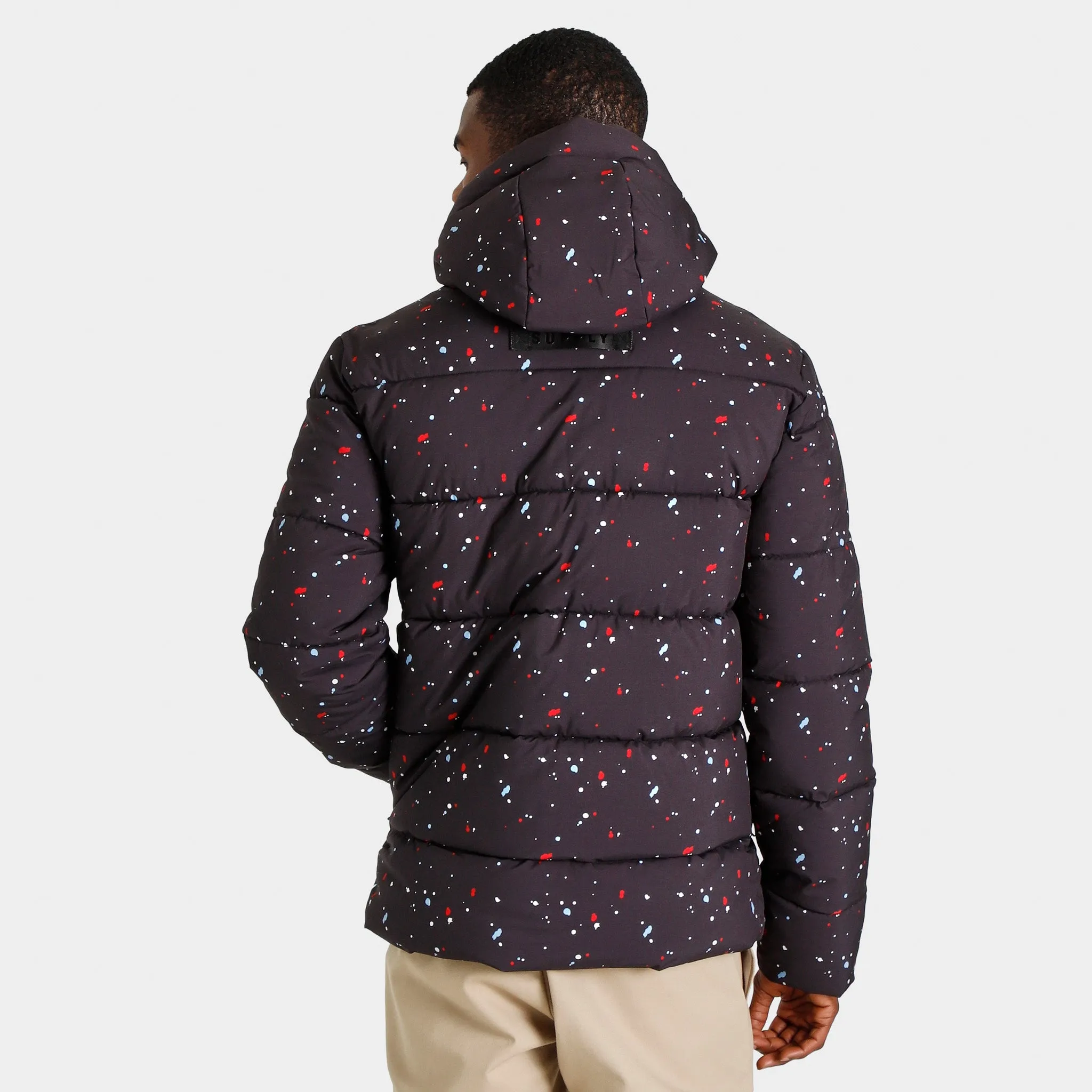 Supply & Demand Paint Splat Puffer Jacket / Black sold by JD Sports product image thumbnail 2