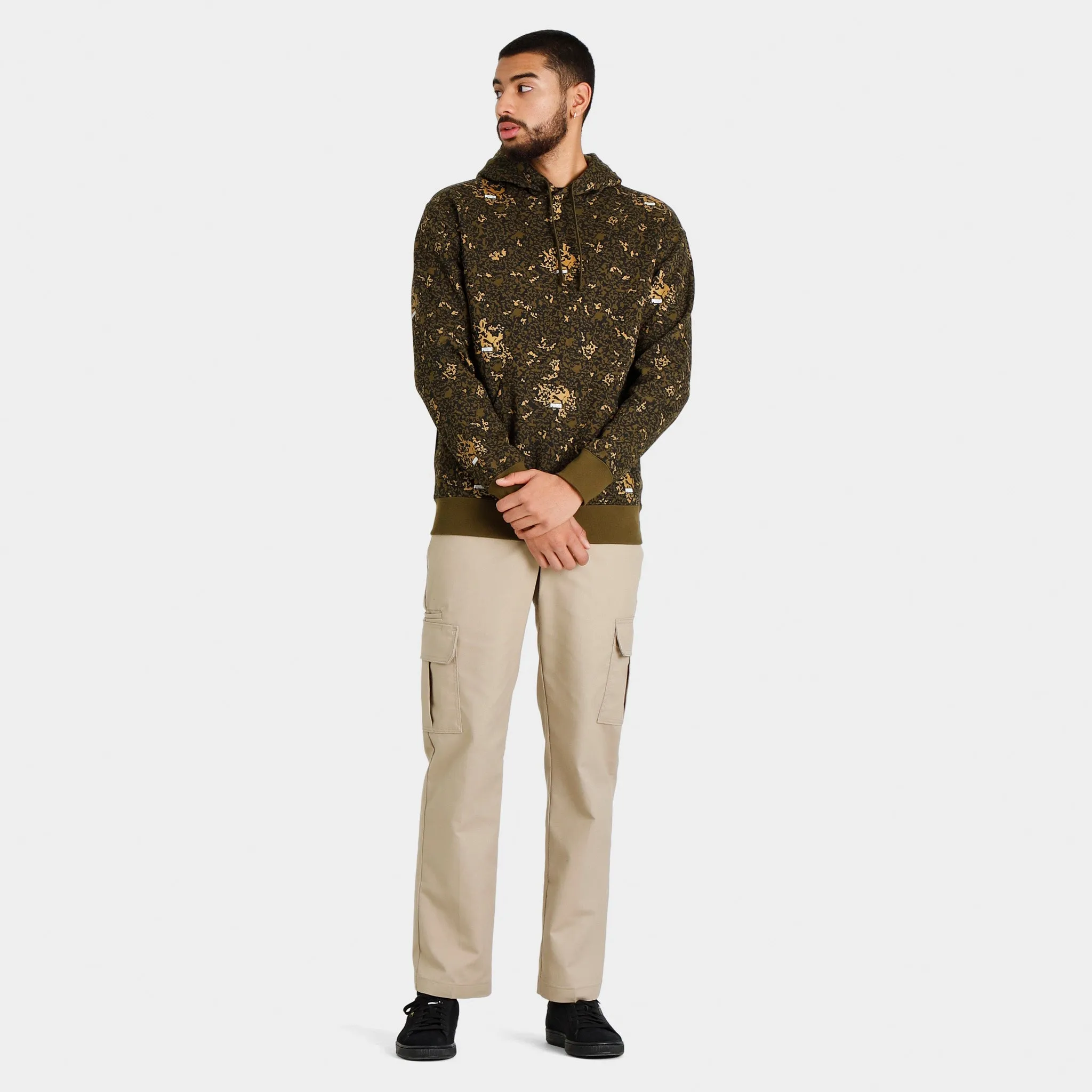 Puma Brand Love Metallic Pullover Hoodie Puma Black / Gold sold by JD Sports product image thumbnail 5