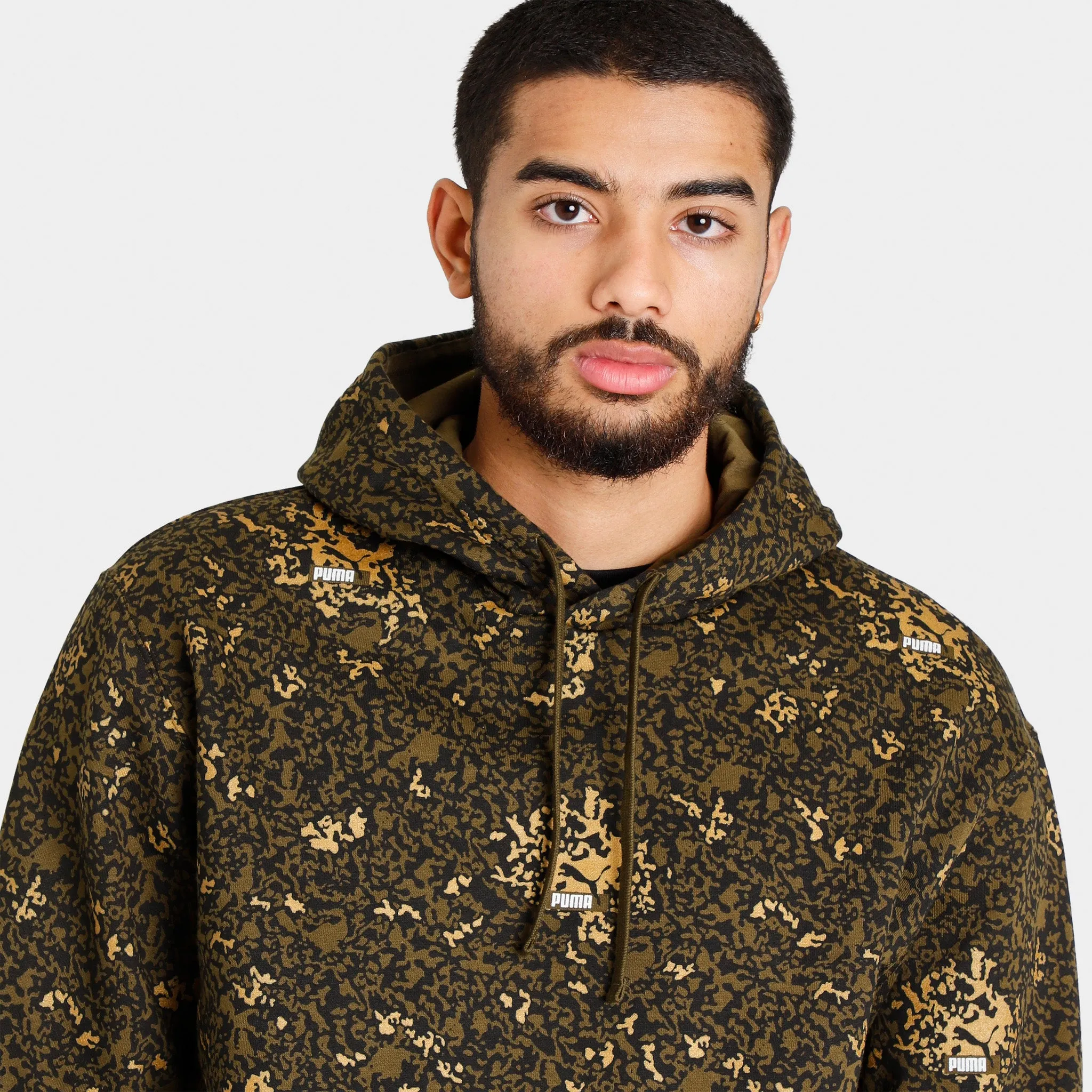 Puma Brand Love Metallic Pullover Hoodie Puma Black / Gold sold by JD Sports product image thumbnail 3