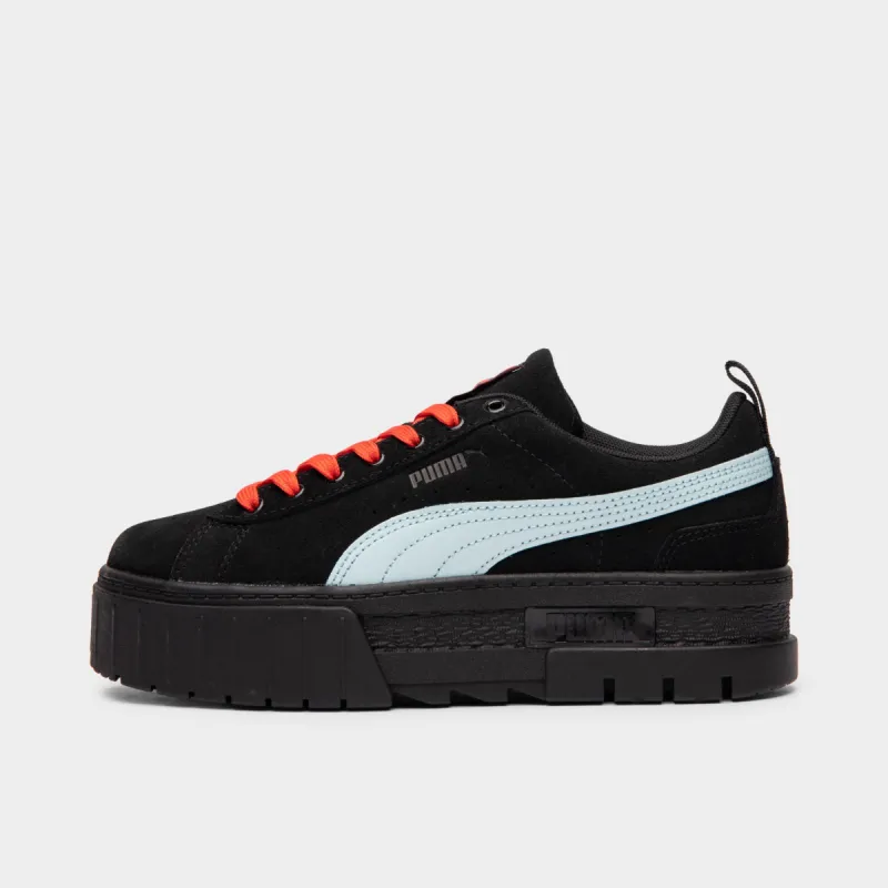 Puma x Dua Lipa Women’s Mayze Suede Puma Black / Blue Glow sold by JD Sports