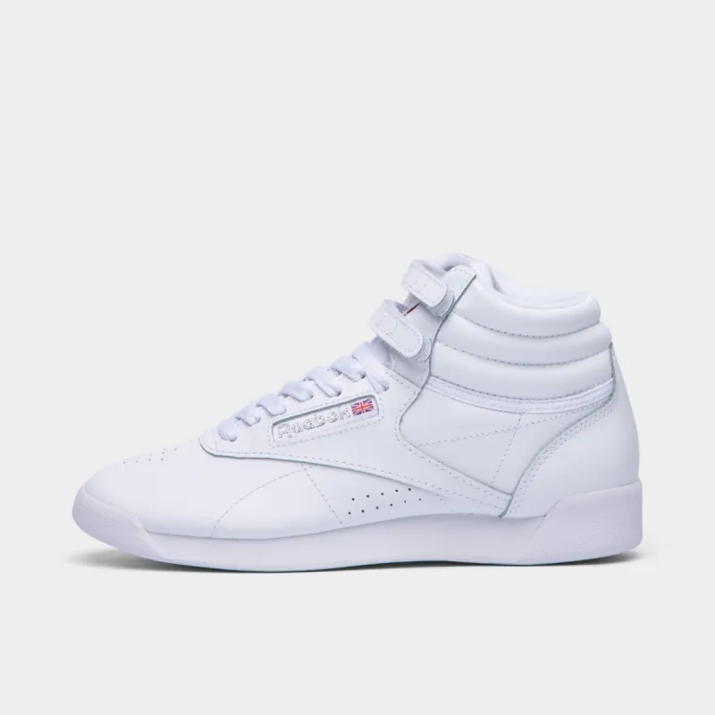 Reebok Women’s Freestyle Hi / White sold by JD Sports