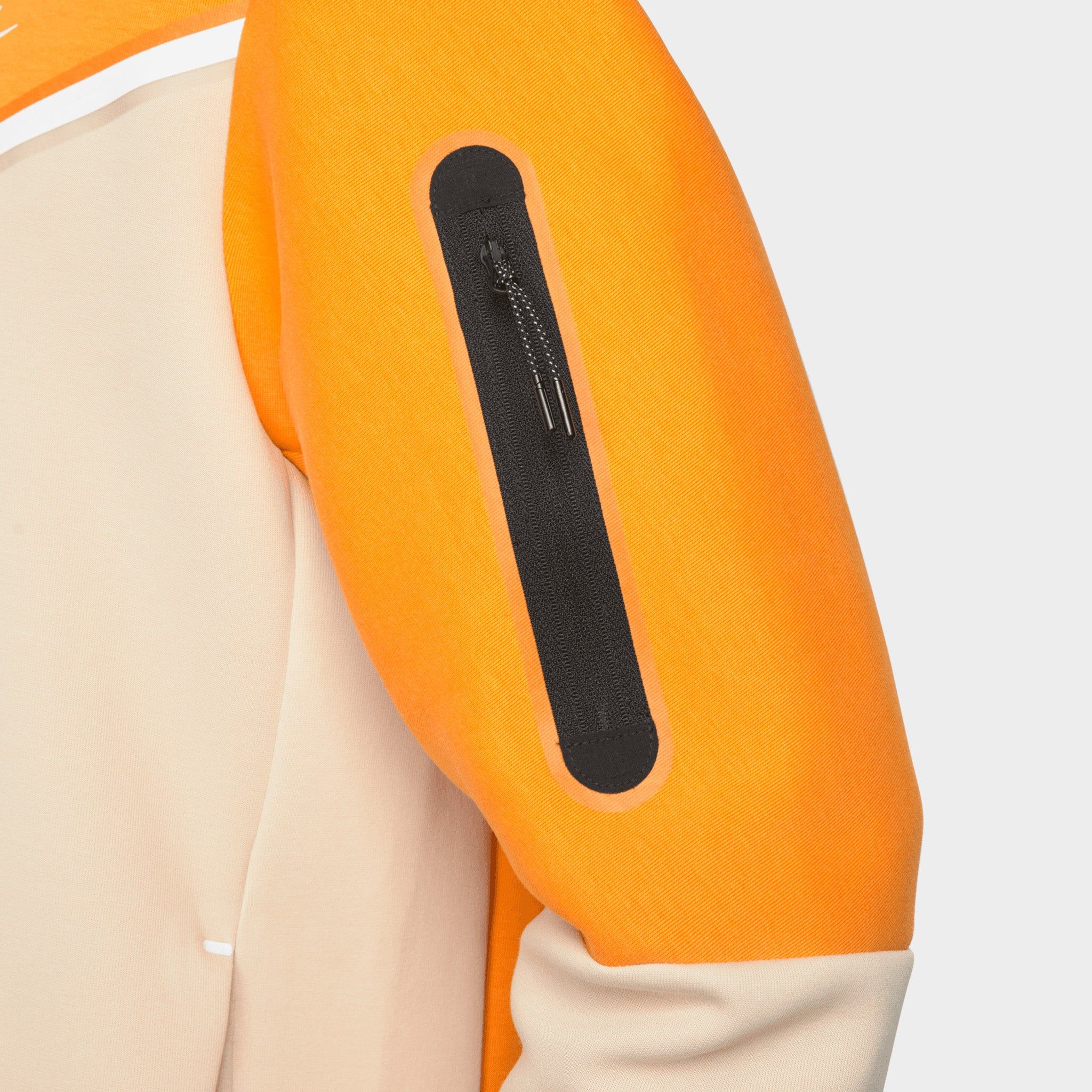 Nike Sportswear Tech Fleece Full Zip Wind Runner Hoodie Kumquat / Sanddrift - White sold by JD Sports product image thumbnail 6