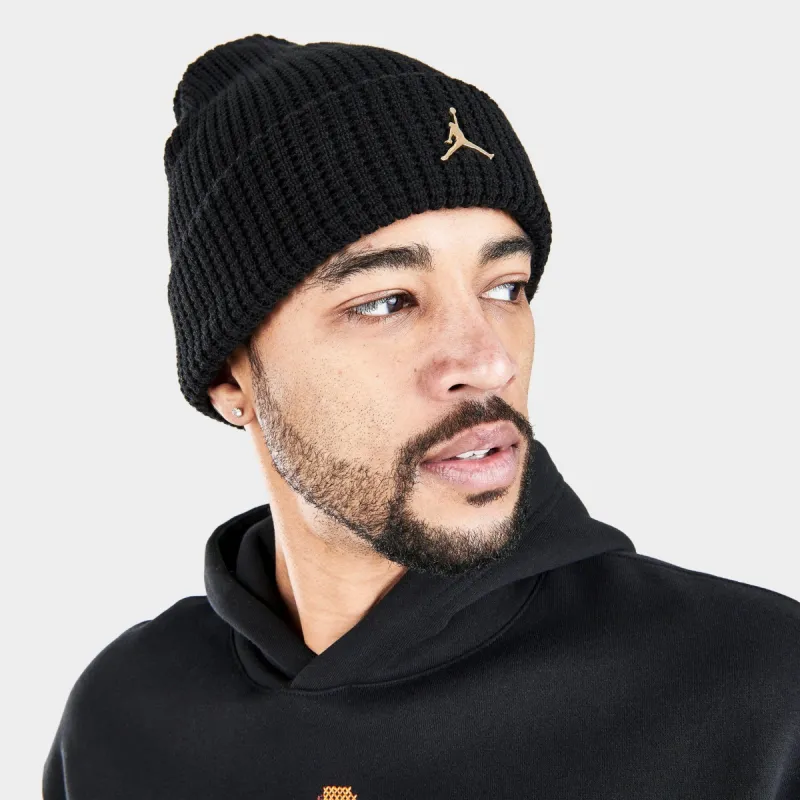 Jordan Utility Beanie Black / Metallic Gold made by Jordan