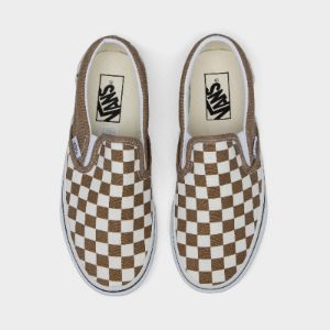 Vans Classic Slip-On Checkerboard / Bronze Age - True White sold by JD Sports