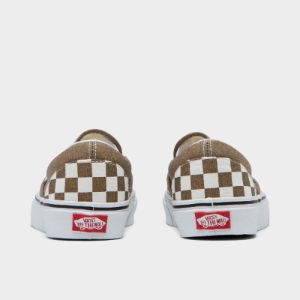 Vans Classic Slip-On Checkerboard / Bronze Age - True White sold by JD Sports