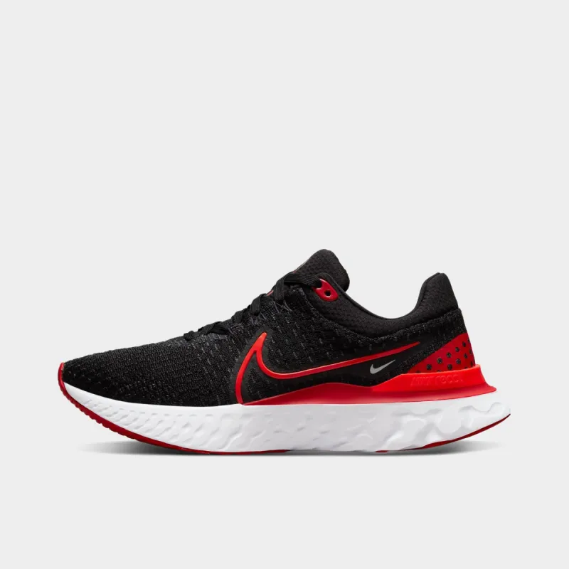 Nike Women's React Infinity Run Flyknit 3 Black / Bright Crimson - University Red sold by JD Sports