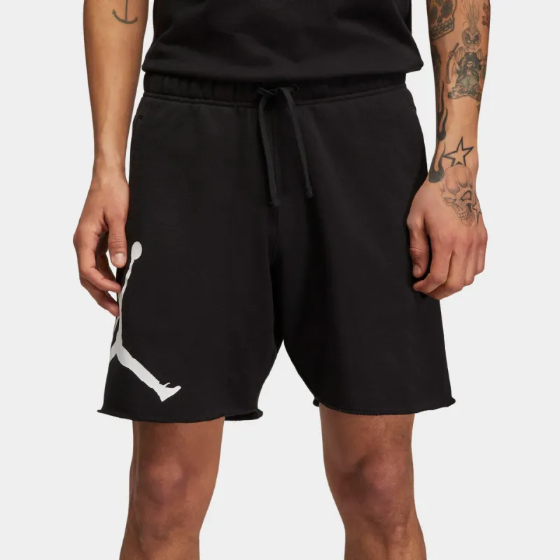 Jordan Essentials French Terry Shorts Black / White sold by JD Sports