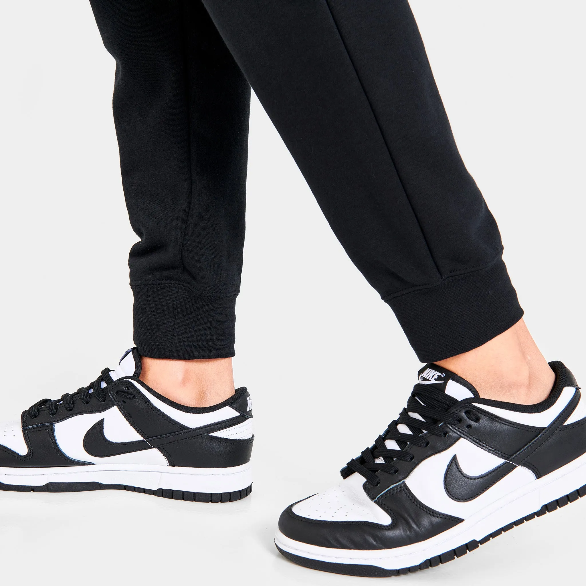 Nike Sportswear Club Fleece Women's Mid-Rise Joggers Black / White sold by JD Sports product image thumbnail 5