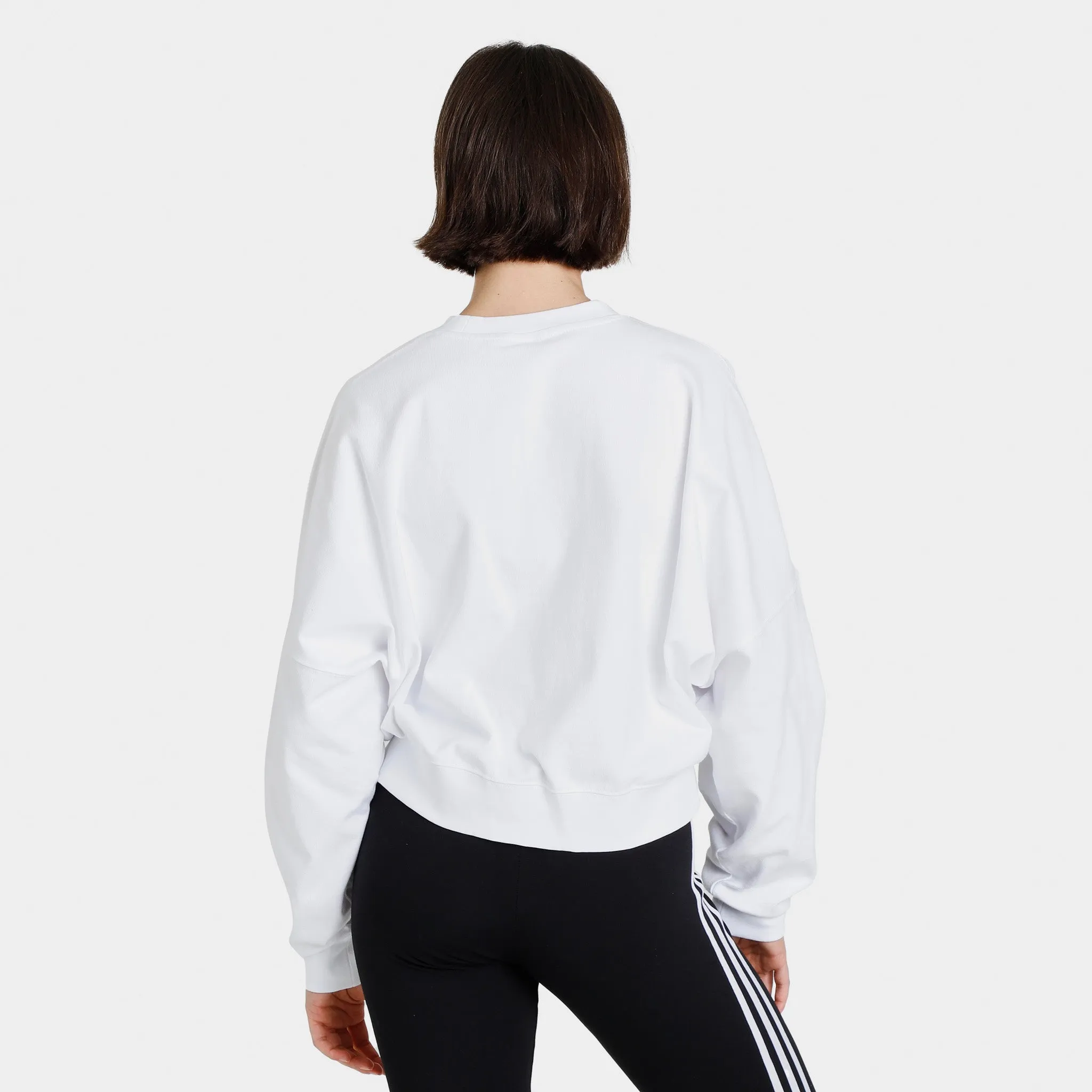 adidas Originals Women’s Loose Sweatshirt with Trefoil / White sold by JD Sports product image thumbnail 2