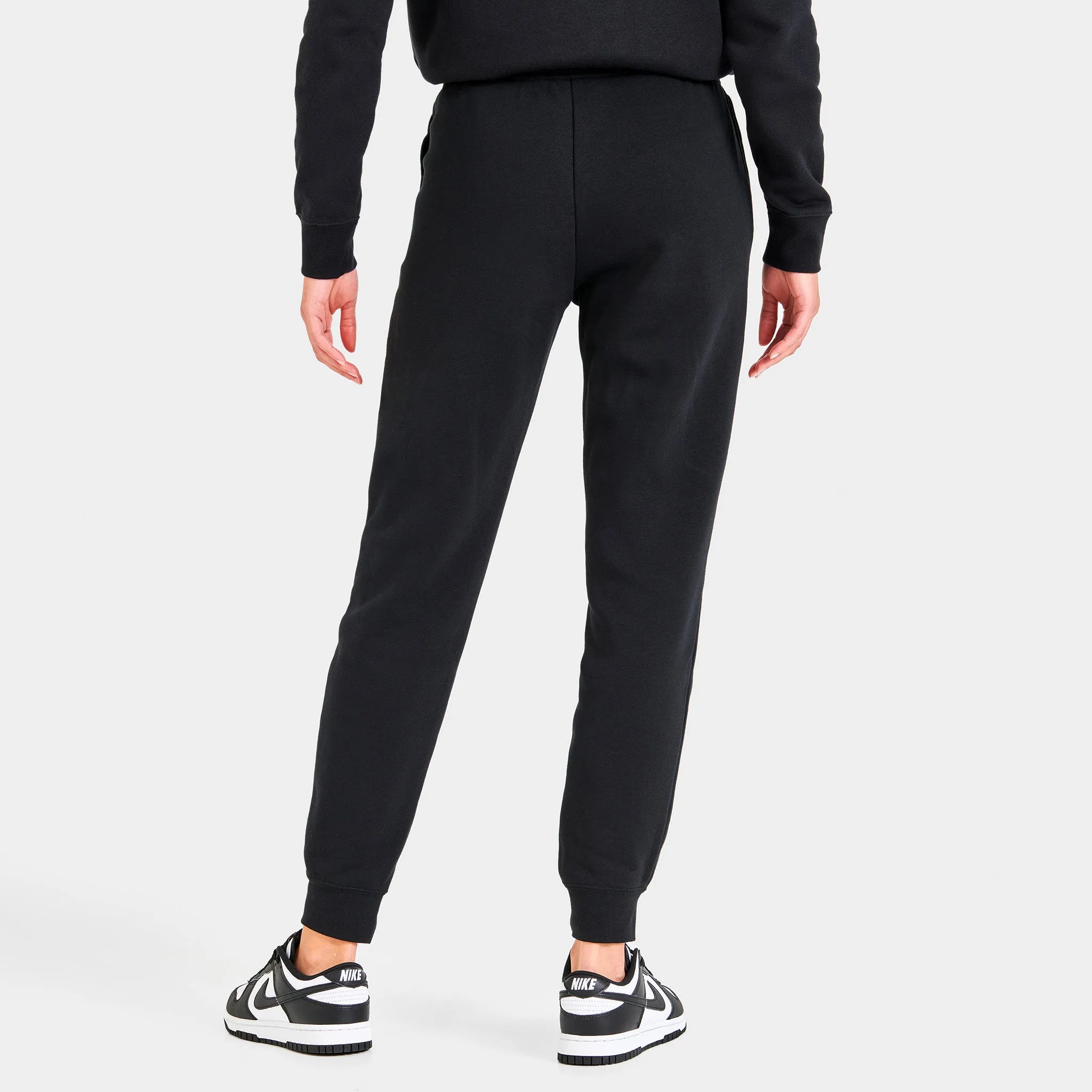 Nike Sportswear Club Fleece Women's Mid-Rise Joggers Black / White sold by JD Sports product image thumbnail 3