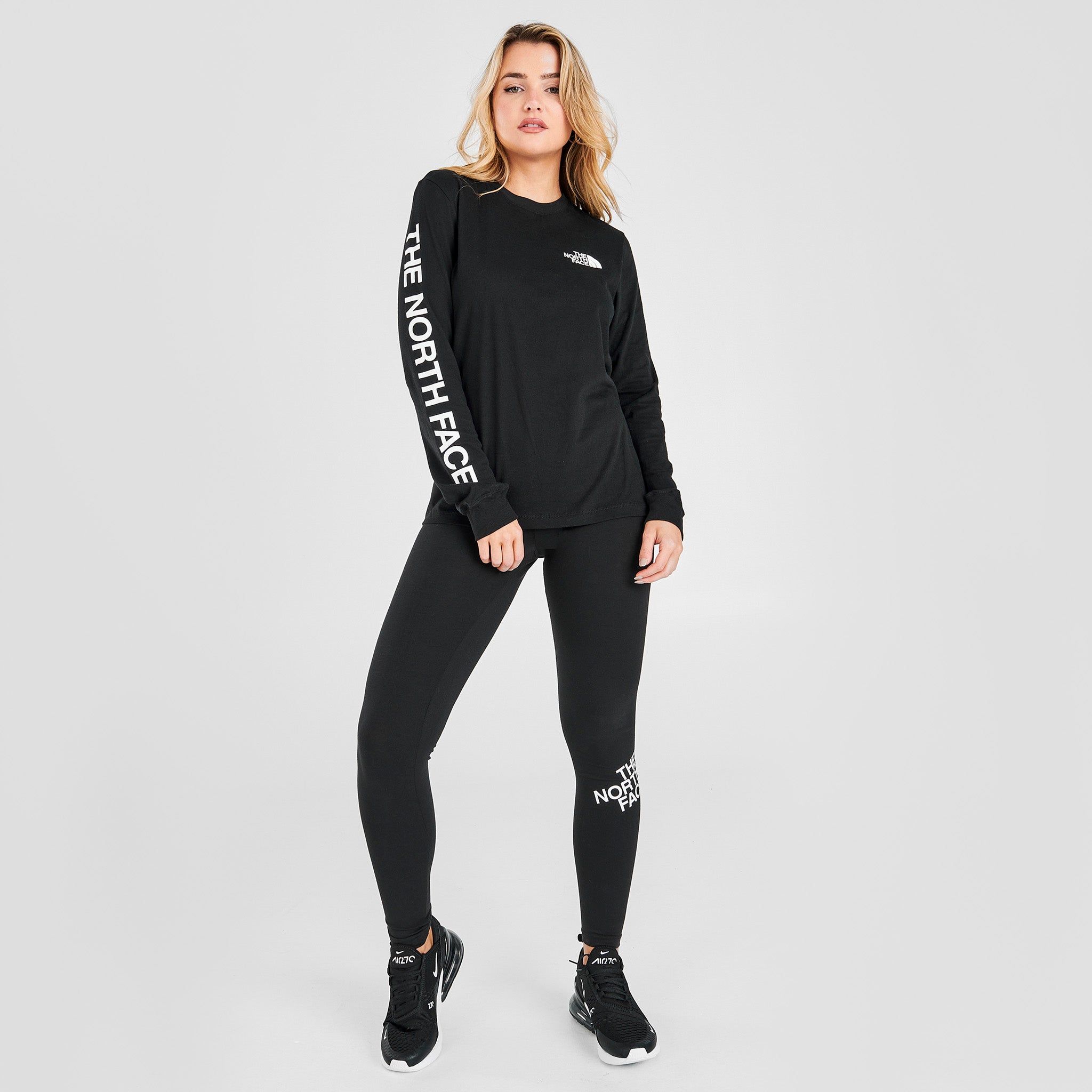 The North Face Women's Brand Proud Long Sleeve T-shirt TNF Black / TNF White sold by JD Sports product image thumbnail 6