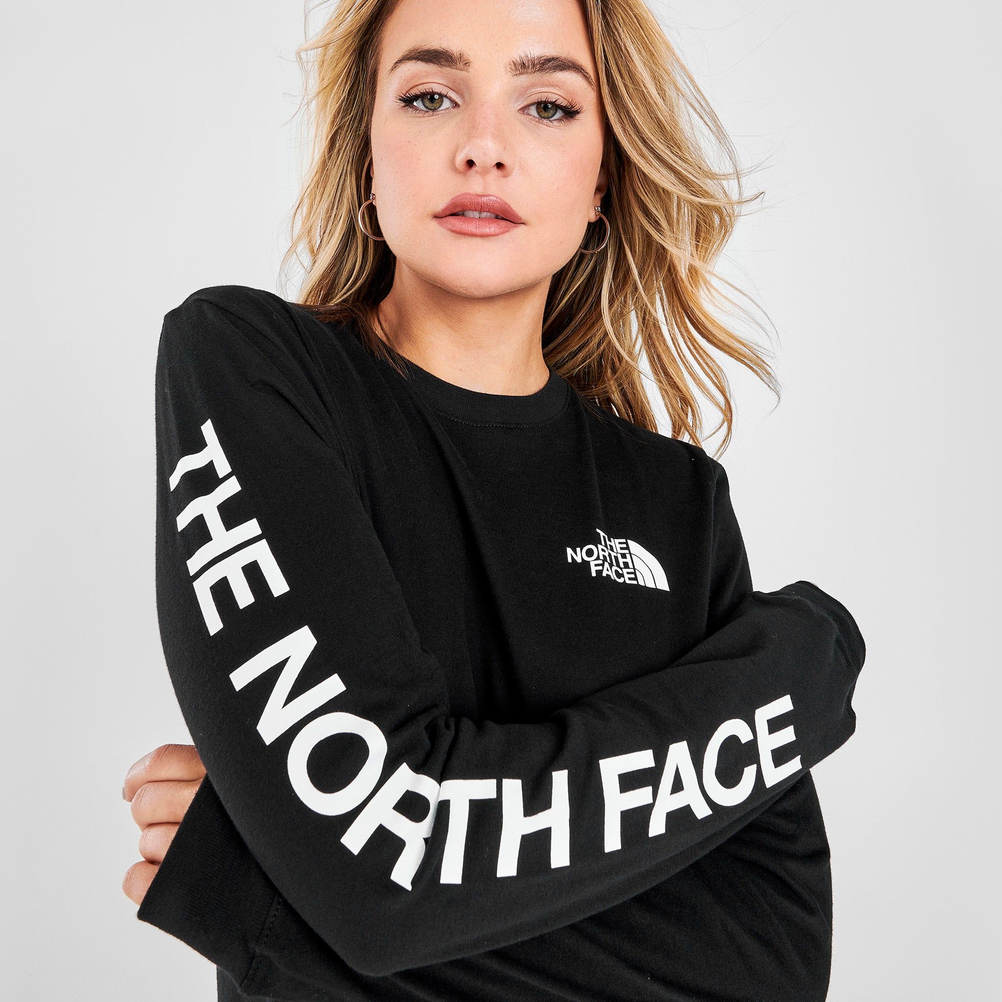 The North Face Women's Brand Proud Long Sleeve T-shirt TNF Black / TNF White sold by JD Sports product image thumbnail 9