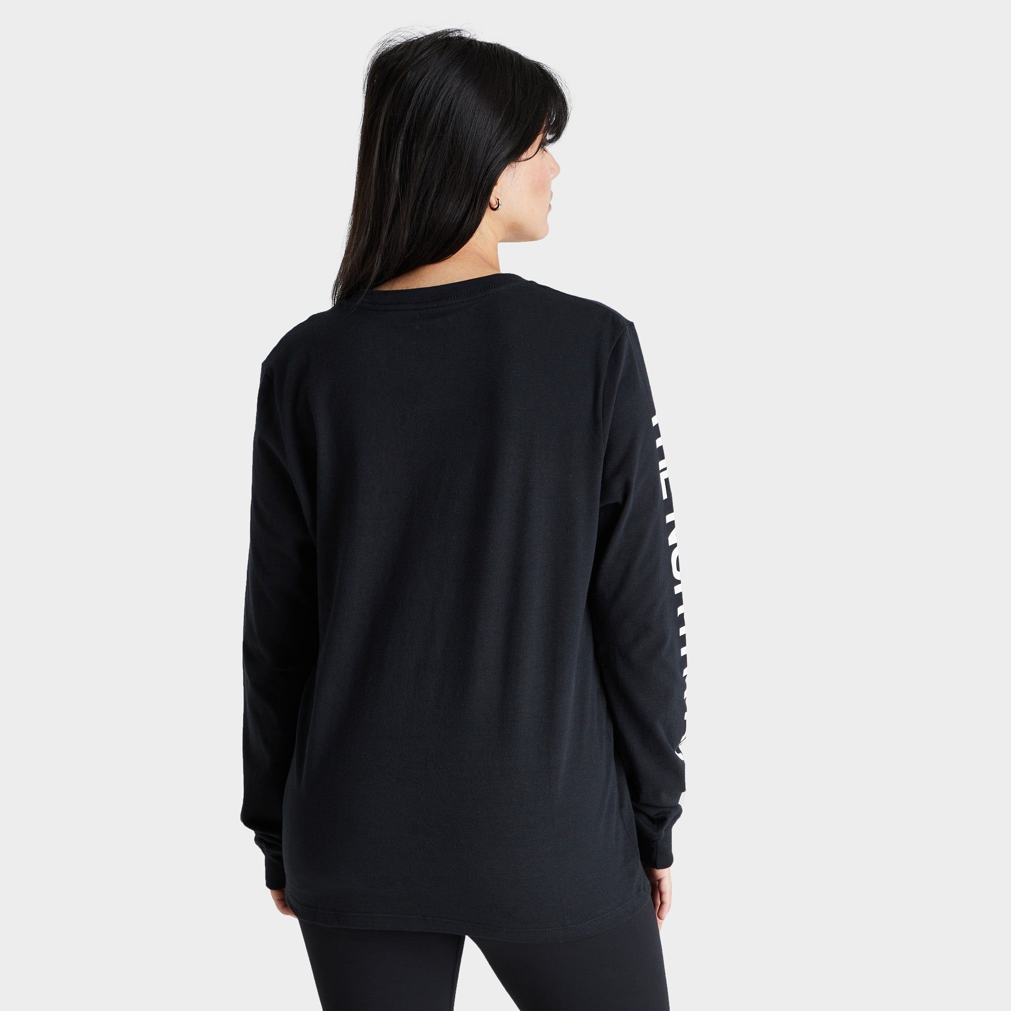 The North Face Women's Brand Proud Long Sleeve T-shirt TNF Black / TNF White sold by JD Sports product image thumbnail 2