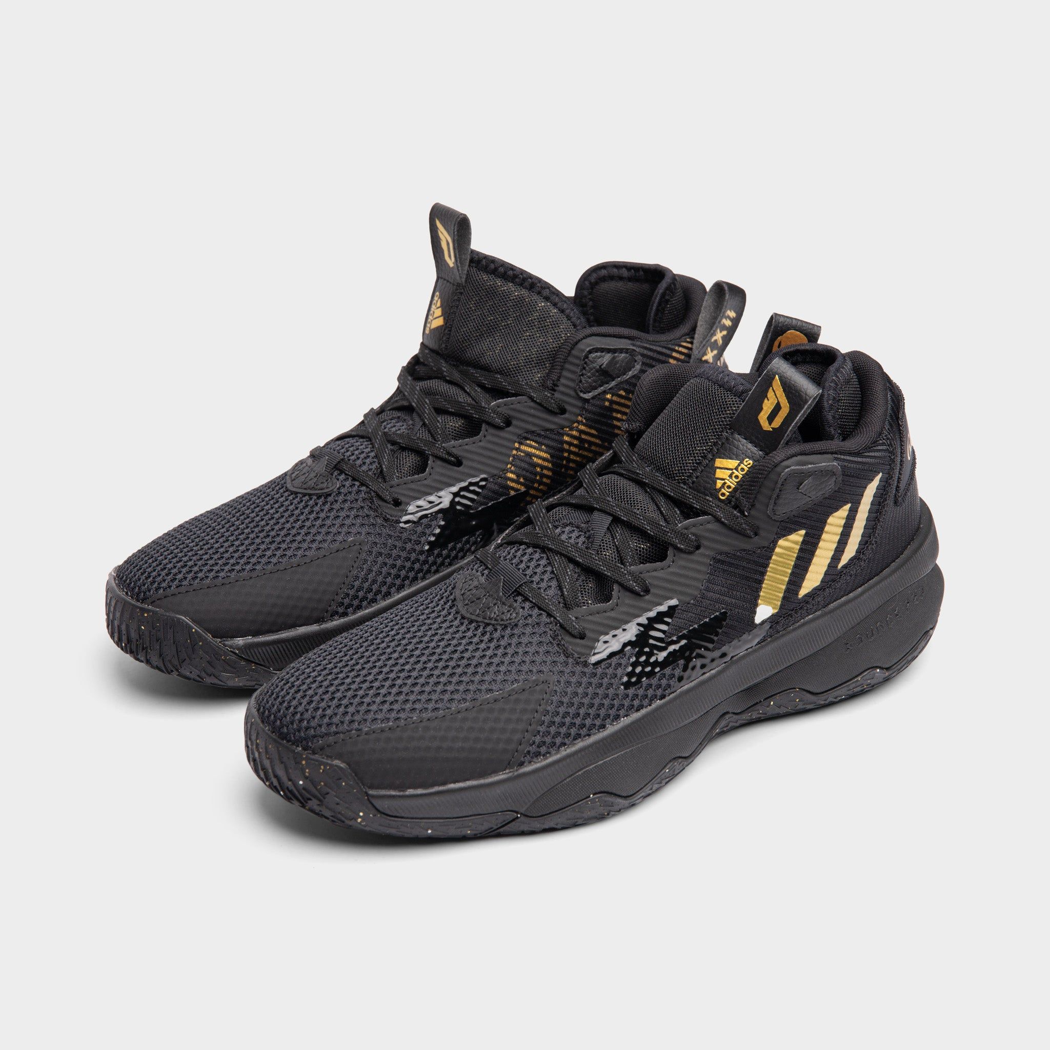 adidas Dame 8 Core Black / Gold Metallic - Carbon sold by JD Sports product image thumbnail 2