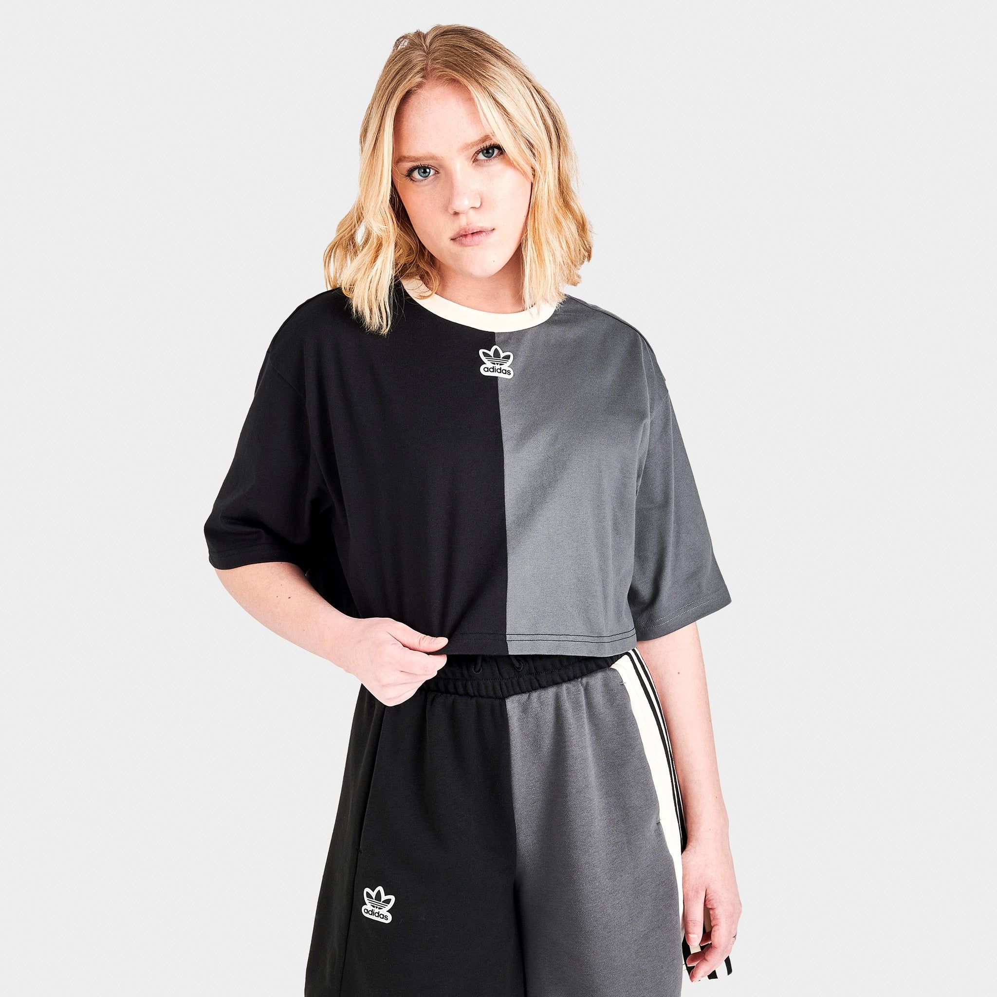 adidas Originals Women's Split Cropped T-shirt / Black sold by JD Sports product image thumbnail 3