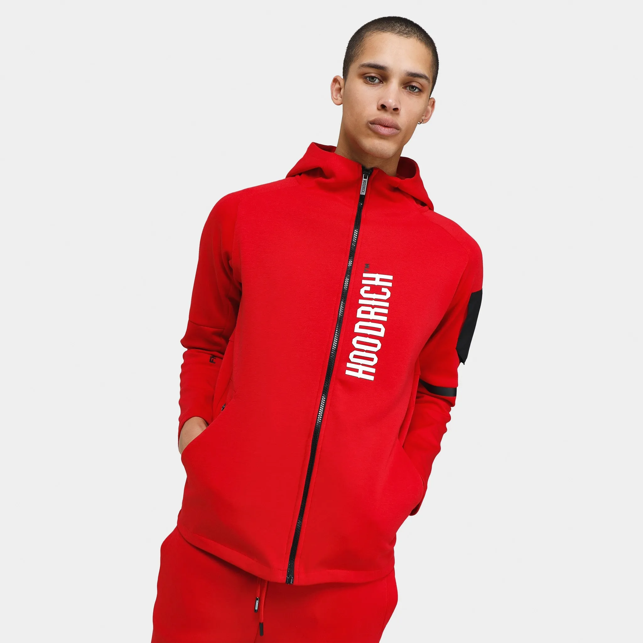 Hoodrich OG Circuit Full Zip Hoodie Lychee / White - Black sold by JD Sports