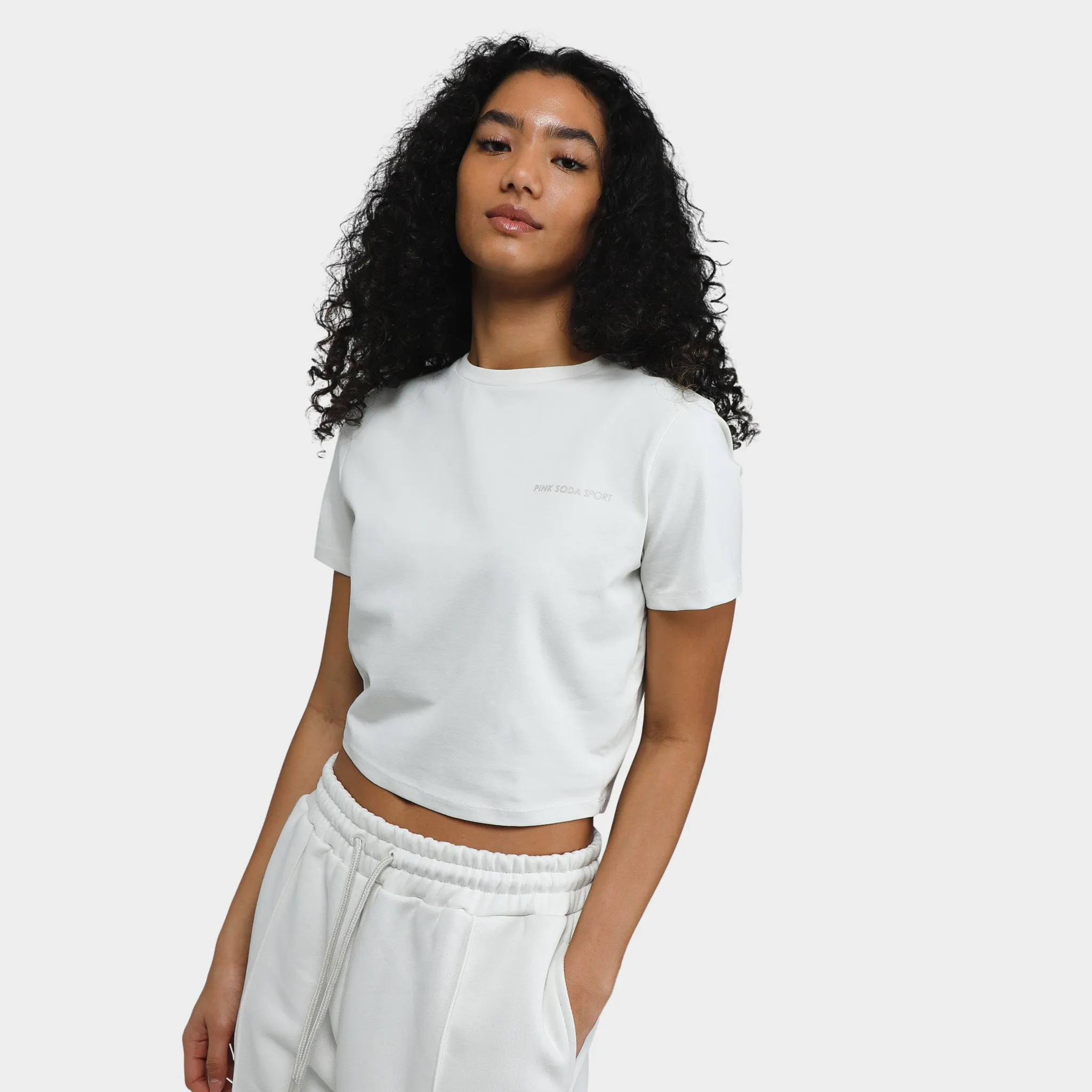 Pink Soda Women's Prana Slim T-shirt / White Onyx sold by JD Sports