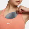 Nike Women’s Dri-FIT Swoosh Medium-Support 1-Piece Pad Sports Bra Madder Root / White sold by JD Sports