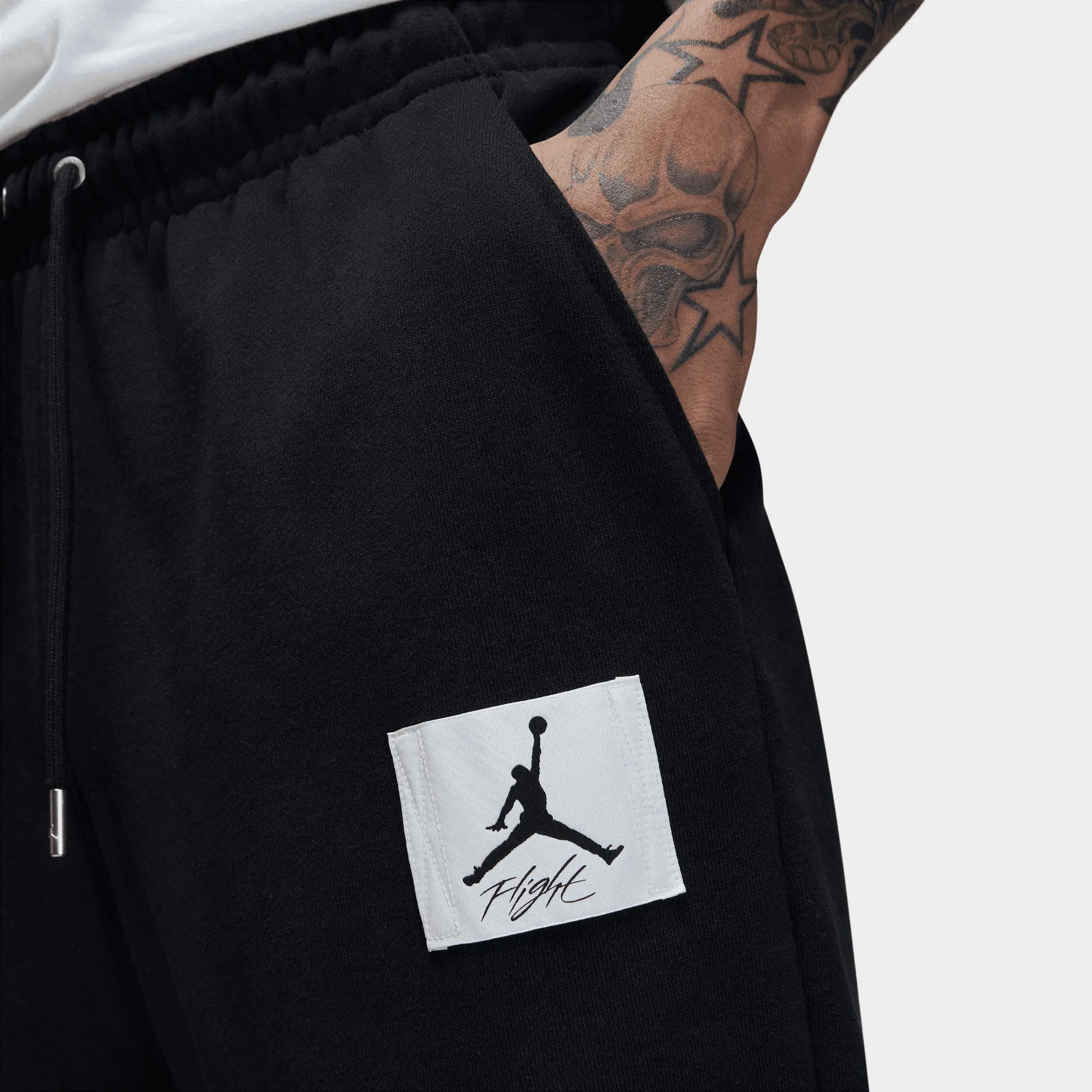 Jordan Essentials Fleece Pants Black / Sail sold by JD Sports product image thumbnail 3