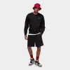 Jordan Essentials Fleece Crewneck Black / White sold by JD Sports