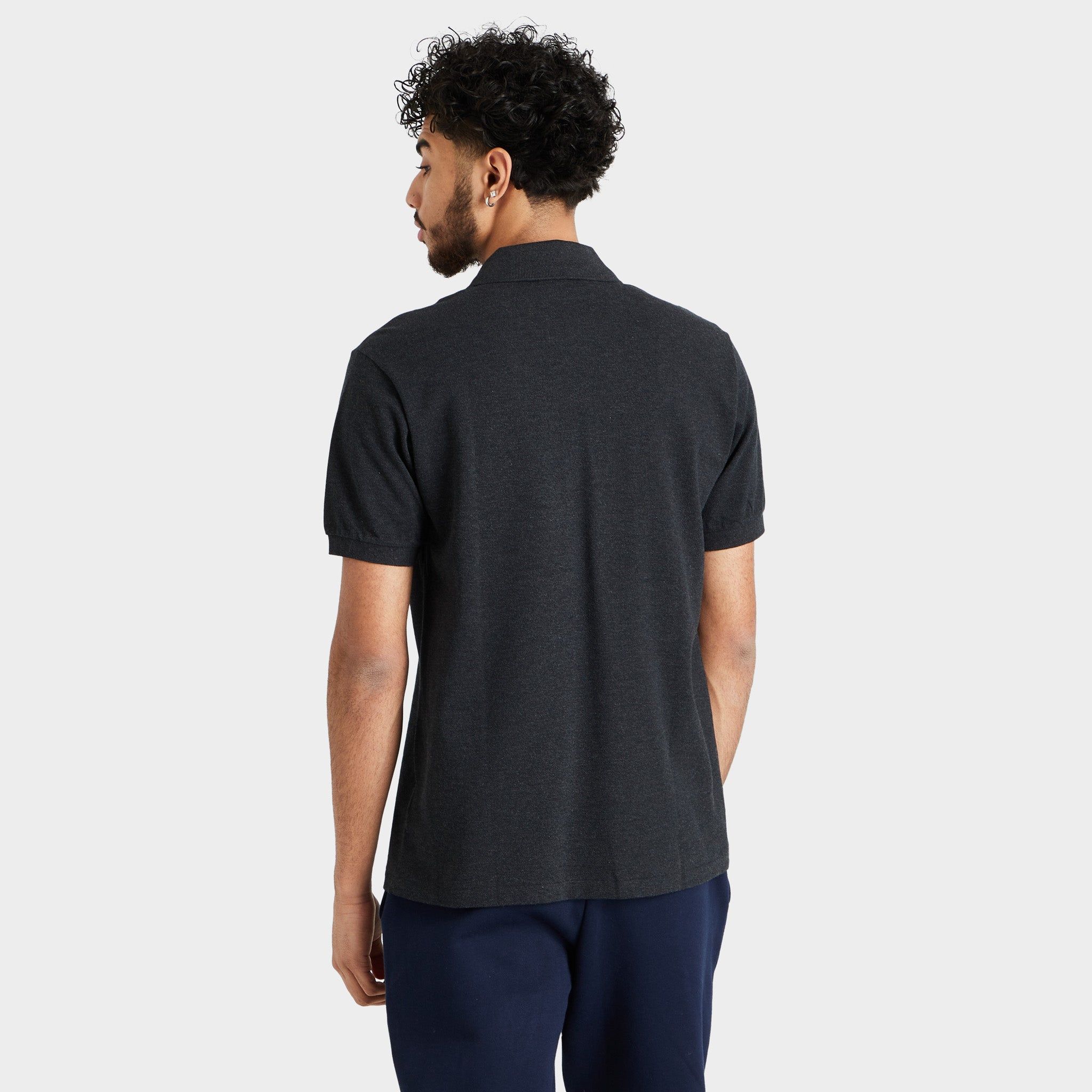 Lacoste Original L.12.12 Heathered Petit Piqu� Cotton Polo Shirt / Black sold by JD Sports product image thumbnail 2