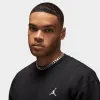 Jordan Essentials Fleece Crewneck Black / White sold by JD Sports