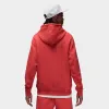 Jordan Essentials Fleece Pullover Baseline Hoodie Lobster / Gym Red sold by JD Sports