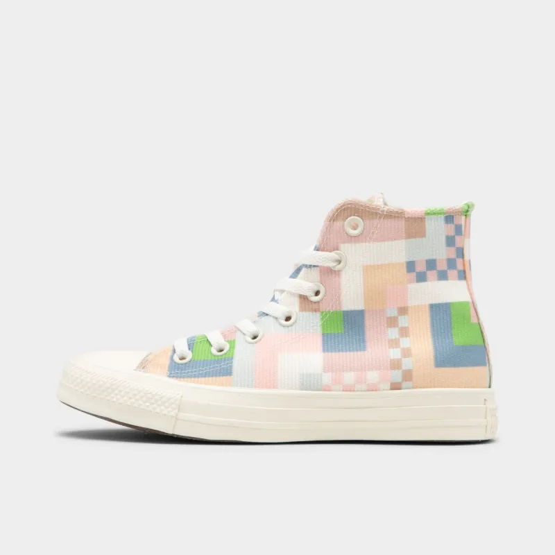 Converse Women's Chuck Taylor All Star Hi Egret / Pink Clay - Indigo Oxide sold by JD Sports