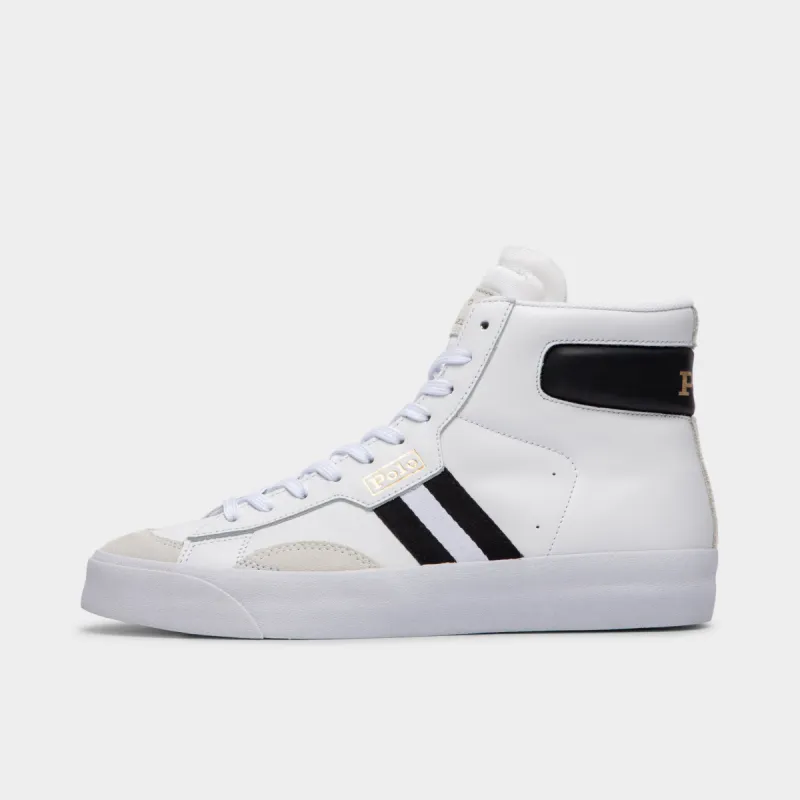 Polo Ralph Lauren Gervin Mid White / Black sold by JD Sports