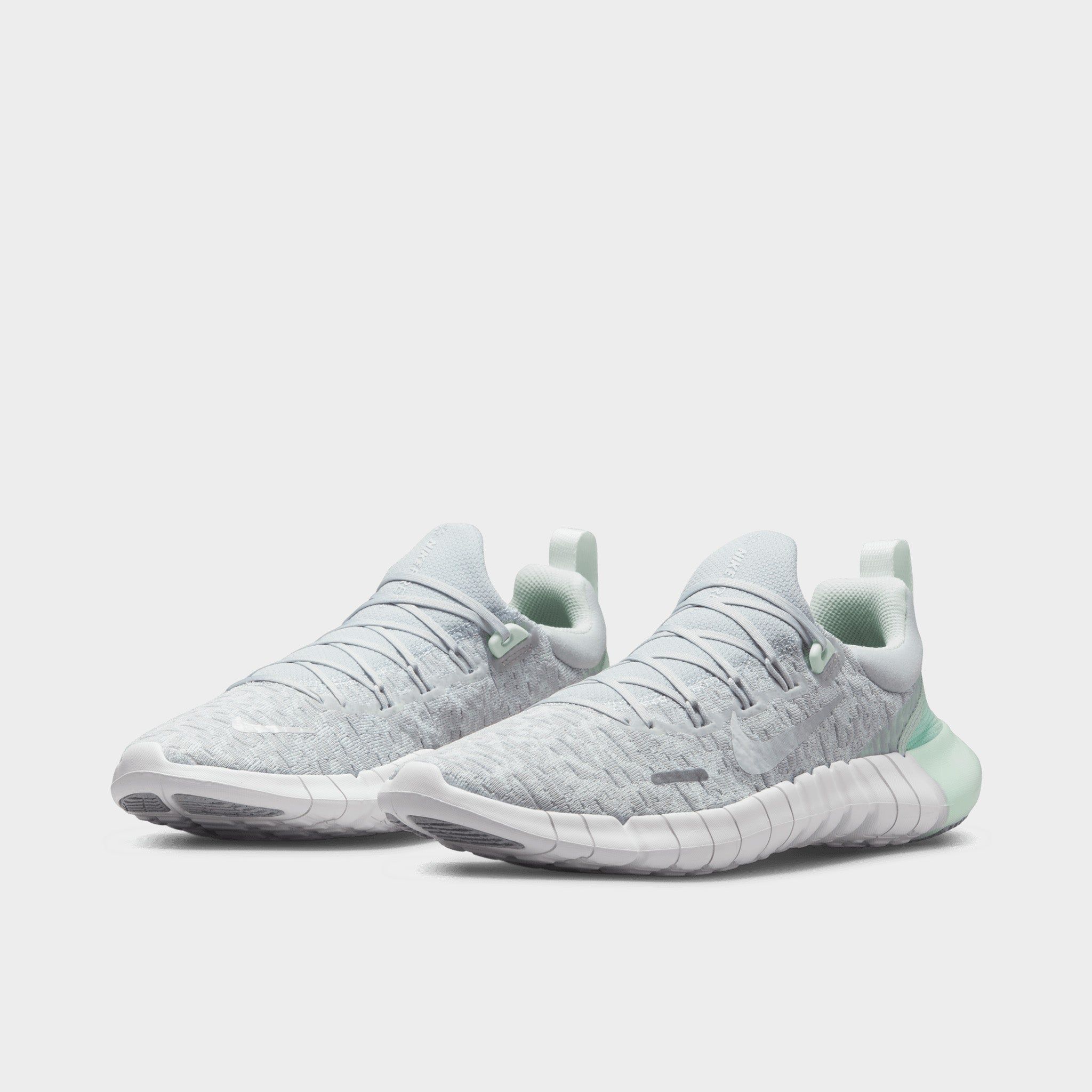 Nike Women's Free Run 5.0 Pure Platinum / White - Barely Green sold by JD Sports product image thumbnail 2