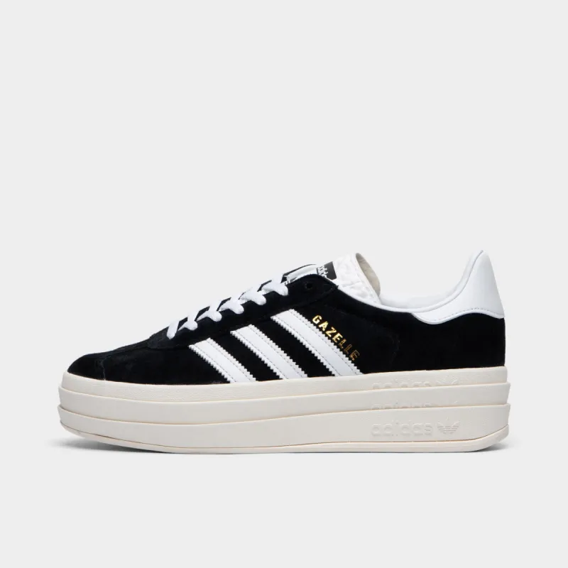 adidas Originals Women's Gazelle Bold Core Black / Cloud White - Core White sold by JD Sports