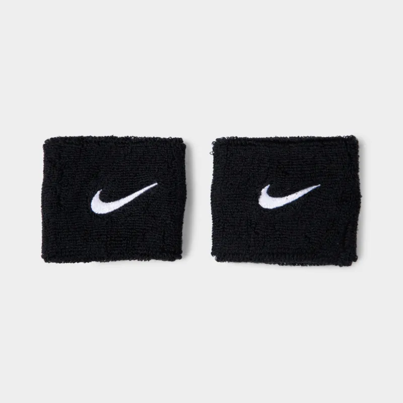 Nike Swoosh Wristbands Black / White sold by JD Sports