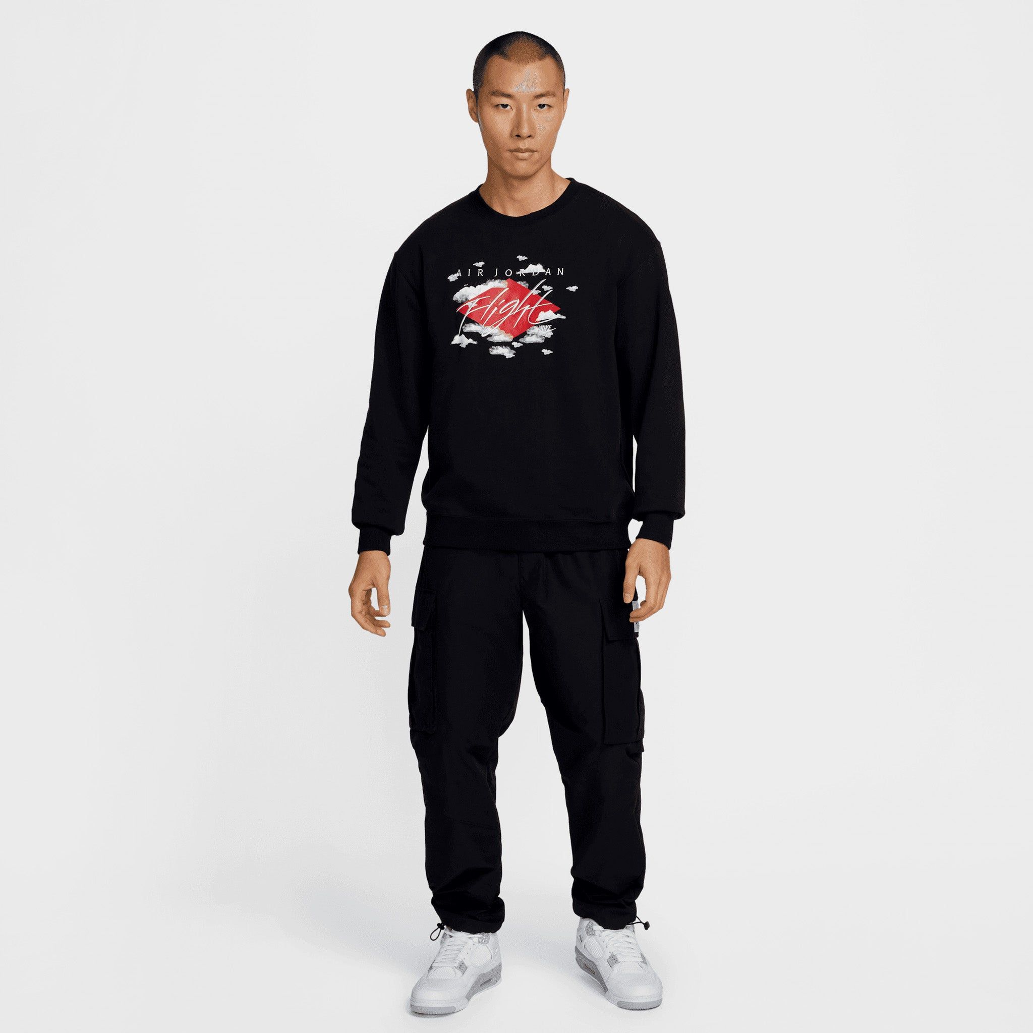 Jordan Statement Essentials Fleece Crewneck / Black sold by JD Sports product image thumbnail 4