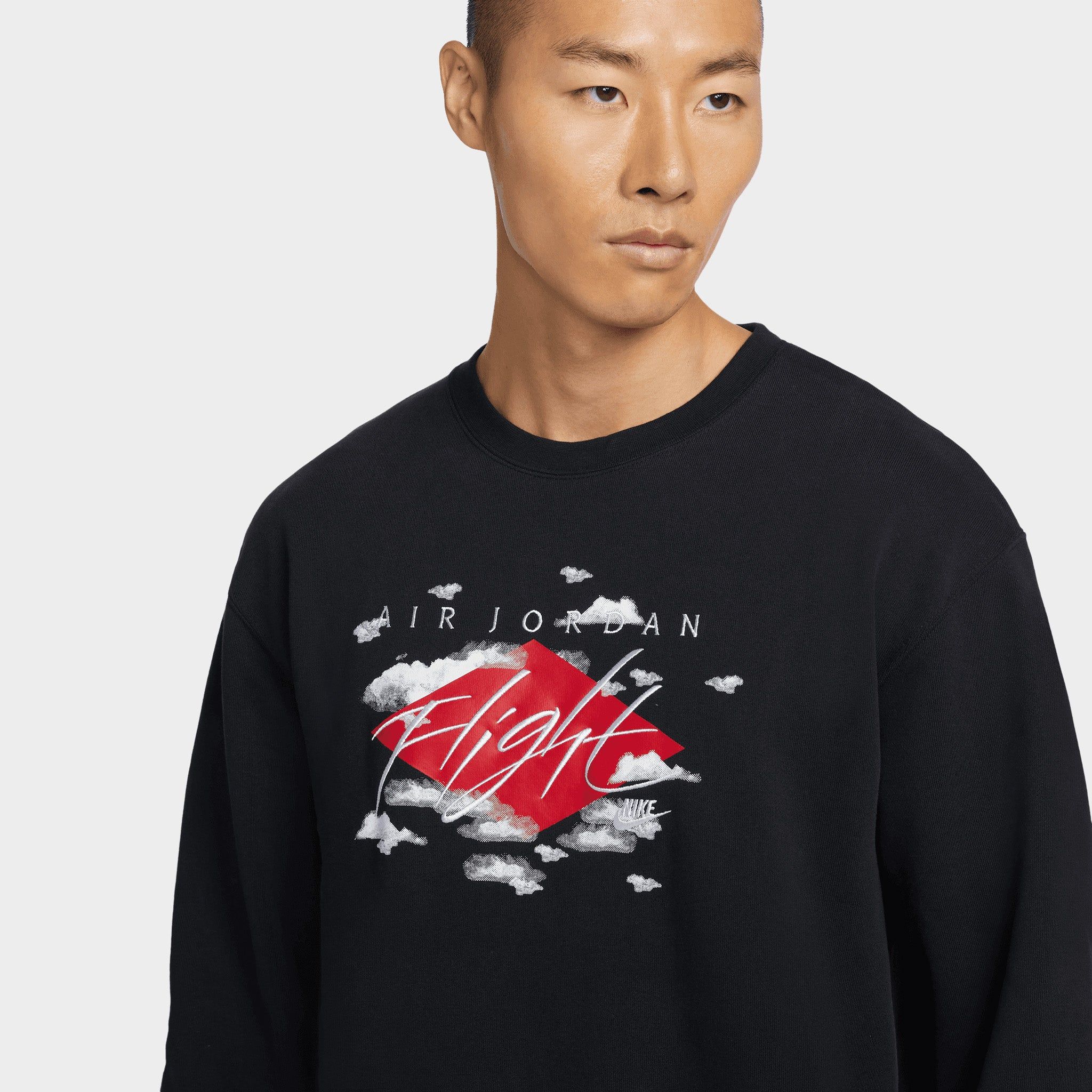 Jordan Statement Essentials Fleece Crewneck / Black sold by JD Sports product image thumbnail 3