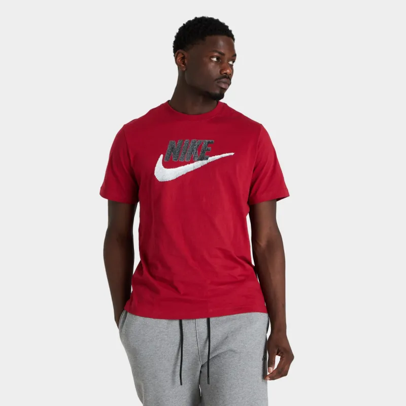 Nike Sportwear Brand Mark T-shirt Pomegranate / Black - Sail made by JD Sports