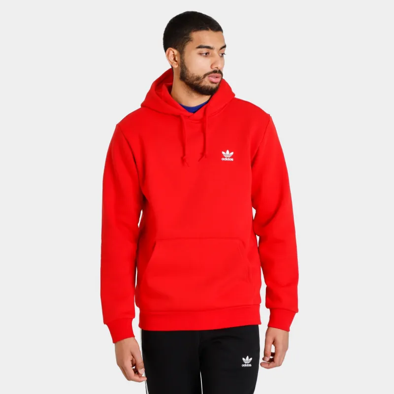 adidas Originals Trefoil Essentials Pullover Hoodie / Better Scarlet sold by JD Sports