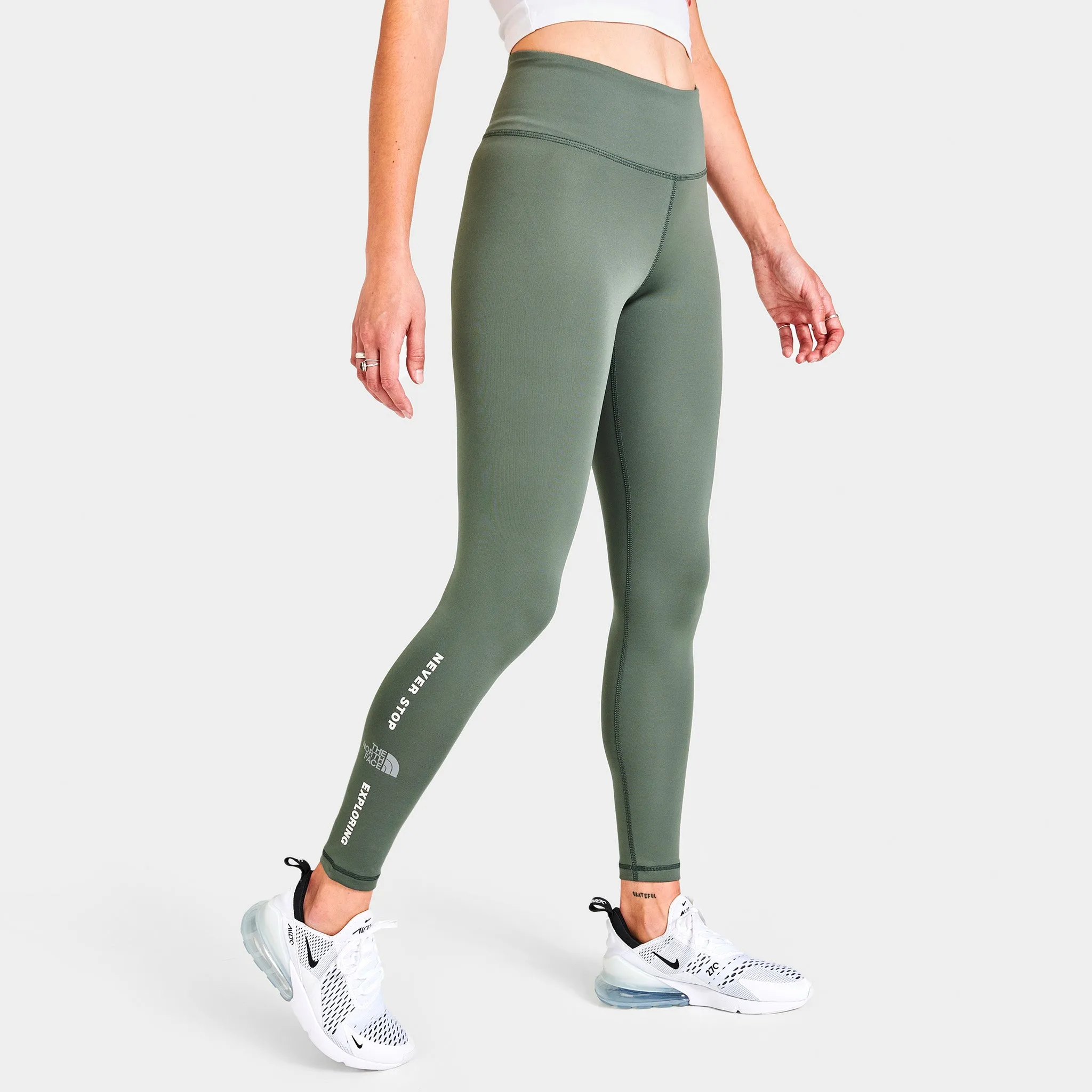The North Face Women's Graphic Performance Leggings / Agave Green sold by JD Sports