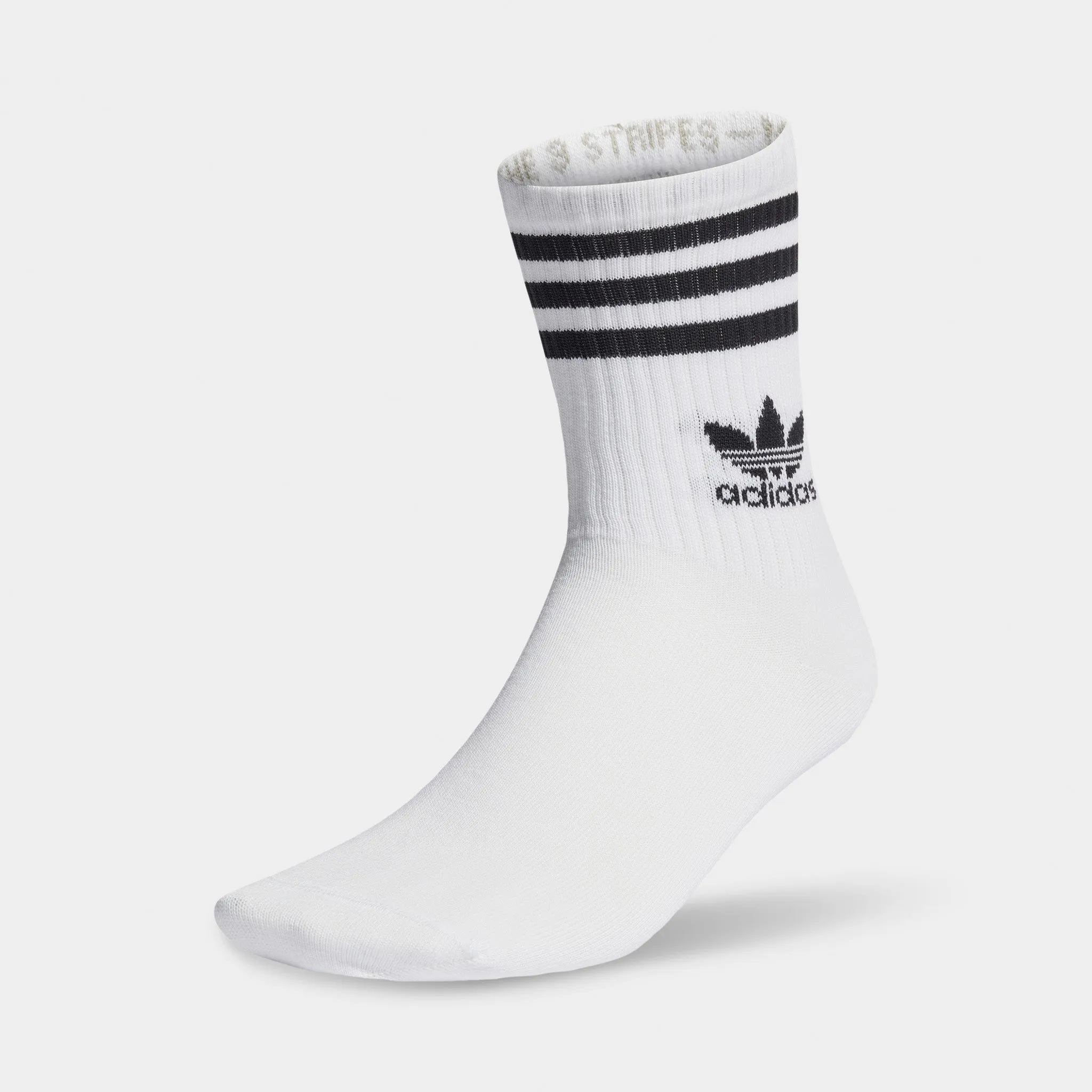 adidas Originals Mid Cut Crew Socks (3 Pack) / White sold by JD Sports