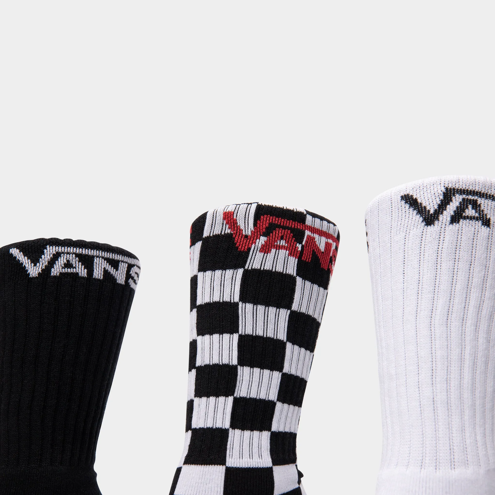 Vans Classic Crewsocks - 3 Pack Black / Checkerboard sold by JD Sports product image thumbnail 3