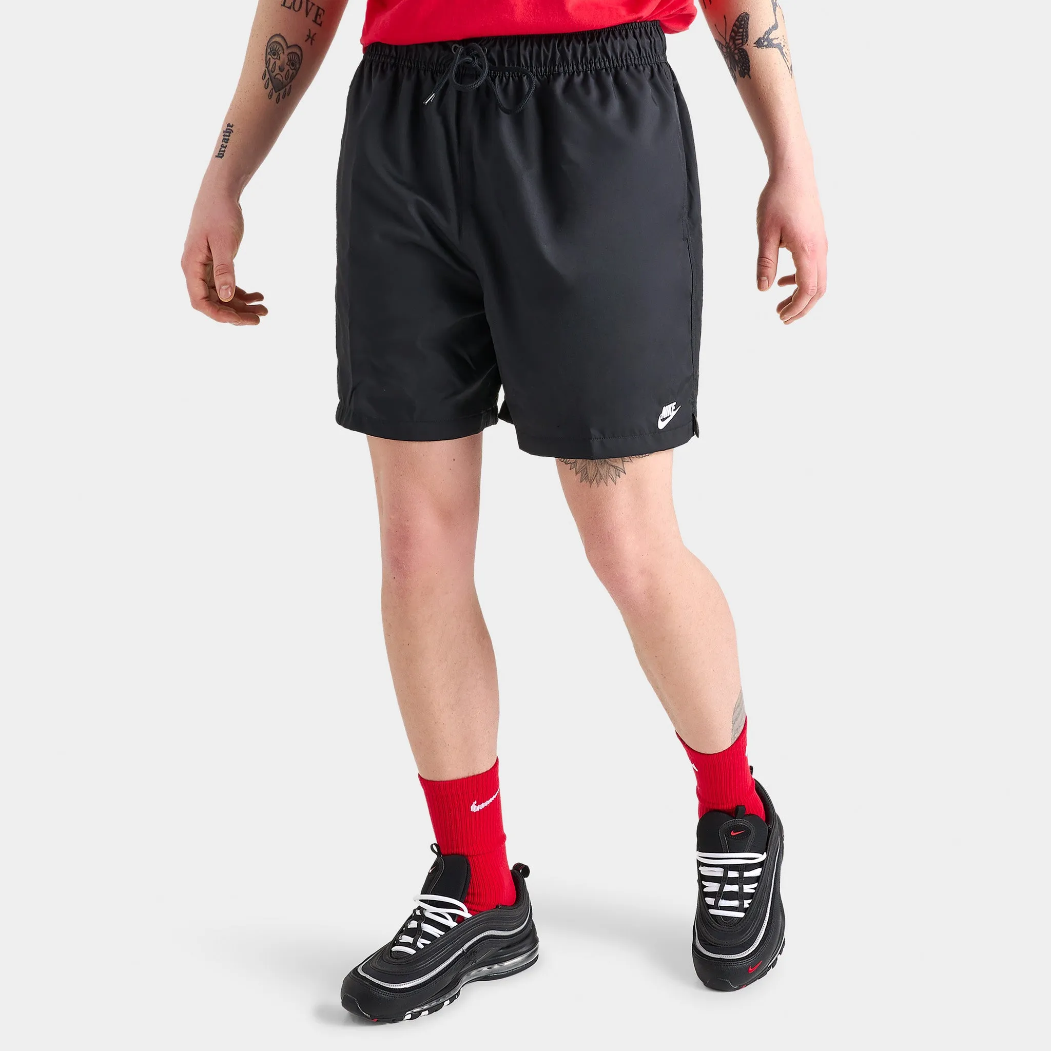 Nike Sportswear Club Flow Shorts Black / White sold by JD Sports