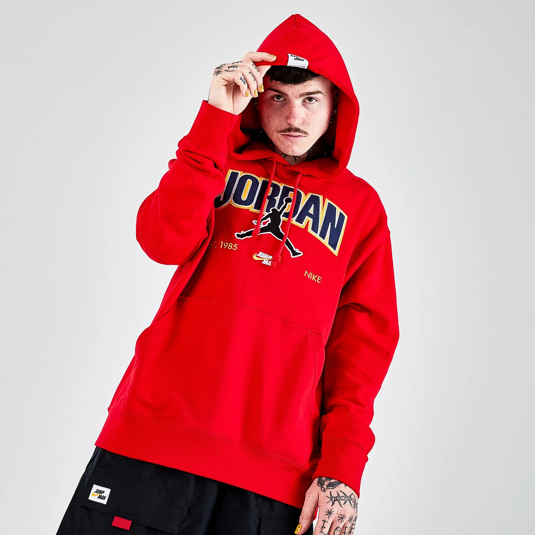 Jordan Jumpman Pullover Hoodie / University Red sold by JD Sports product image thumbnail 4