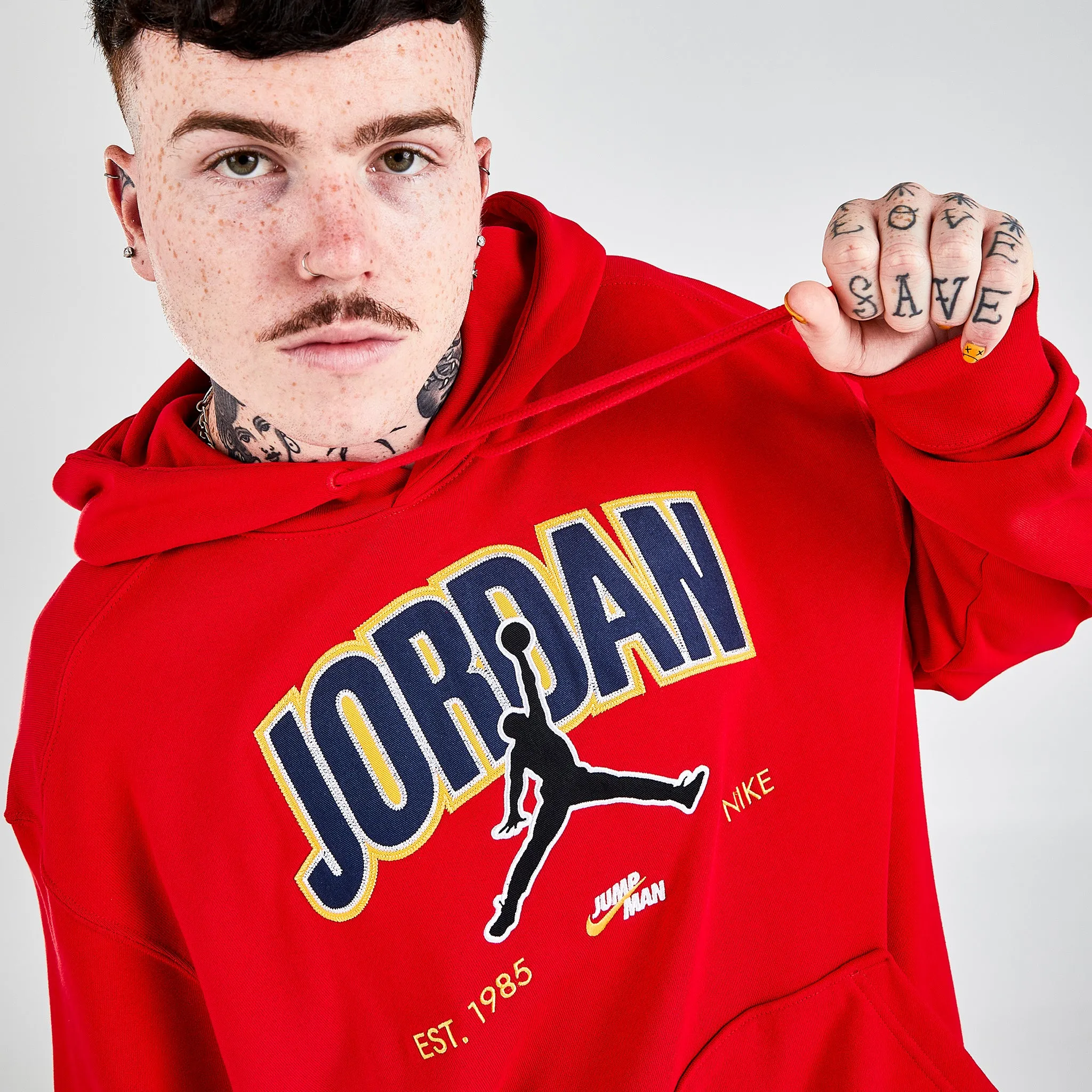 Jordan Jumpman Pullover Hoodie / University Red sold by JD Sports product image thumbnail 5