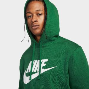 Nike Sportswear Club Fleece Pullover Hoodie Gorge Green / Gorge Green - White sold by JD Sports