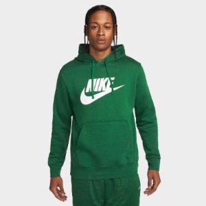 Nike Sportswear Club Fleece Pullover Hoodie Gorge Green / Gorge Green - White sold by JD Sports