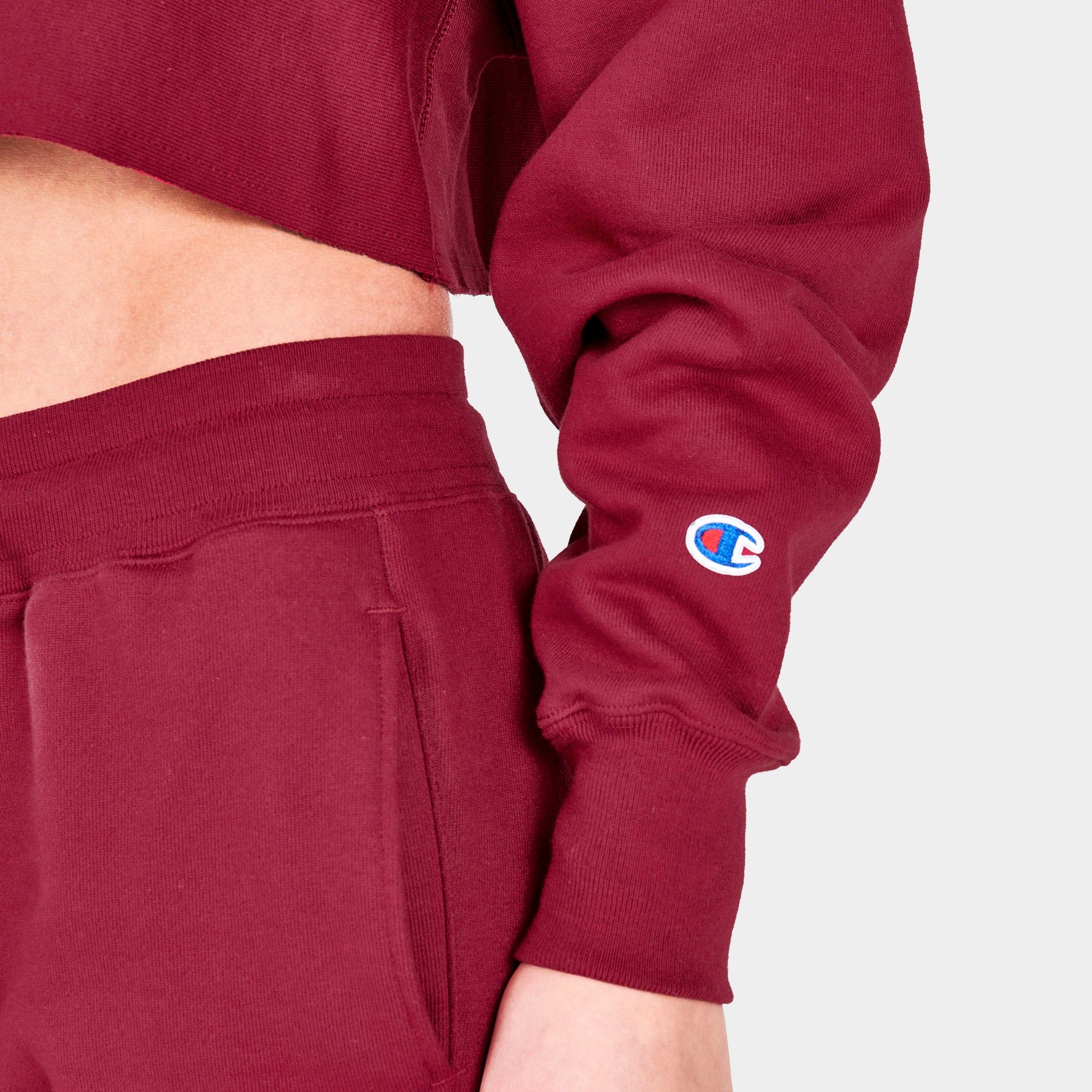 Champion Women’s Reverse Weave Cropped Pullover Hoodie / Cranberry Tart sold by JD Sports product image thumbnail 5