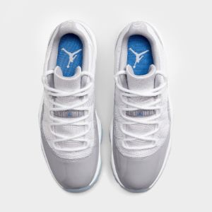 Jordan 11 Retro Low White / University Blue - Cement Grey sold by JD Sports