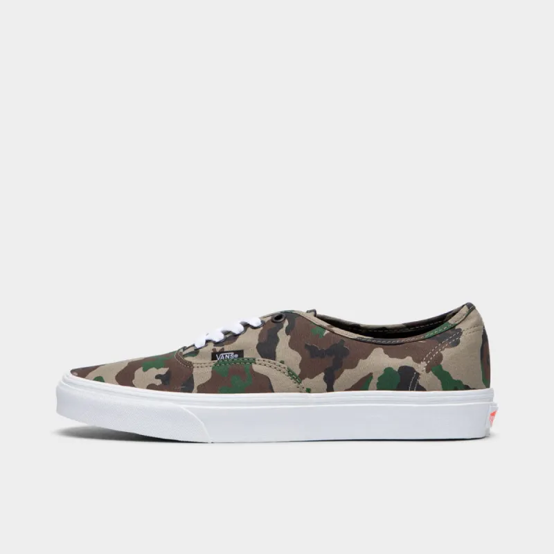 Vans Authentic Camo Olive / White sold by JD Sports