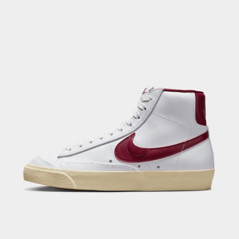 Nike Women's Blazer Mid '77 SE White / Team Red - Muslin sold by JD Sports