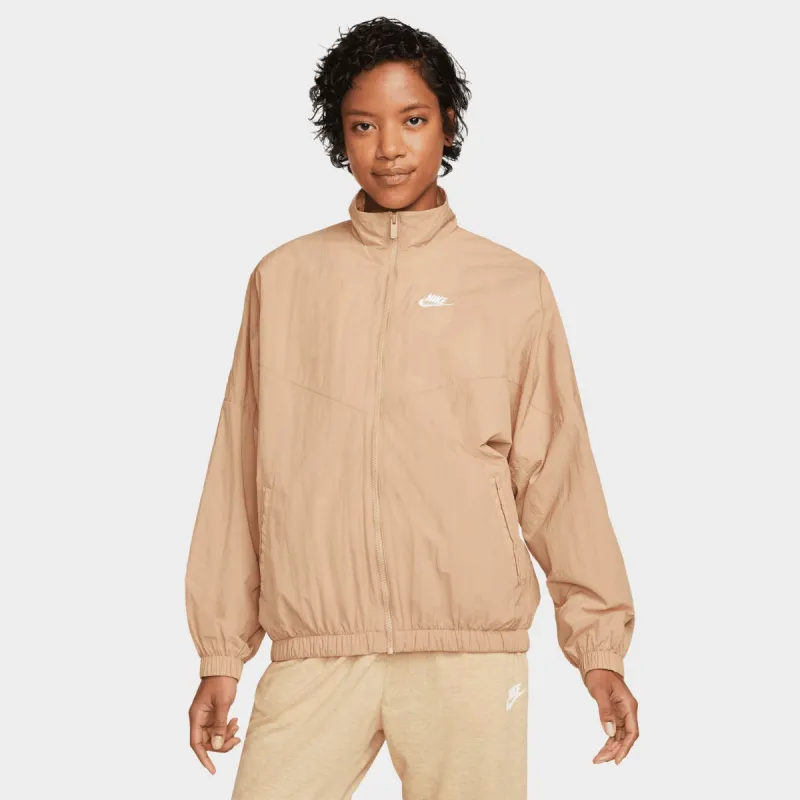 Nike Sportswear Women’s Essential Windrunner Woven Jacket Hemp / Hemp - White sold by JD Sports