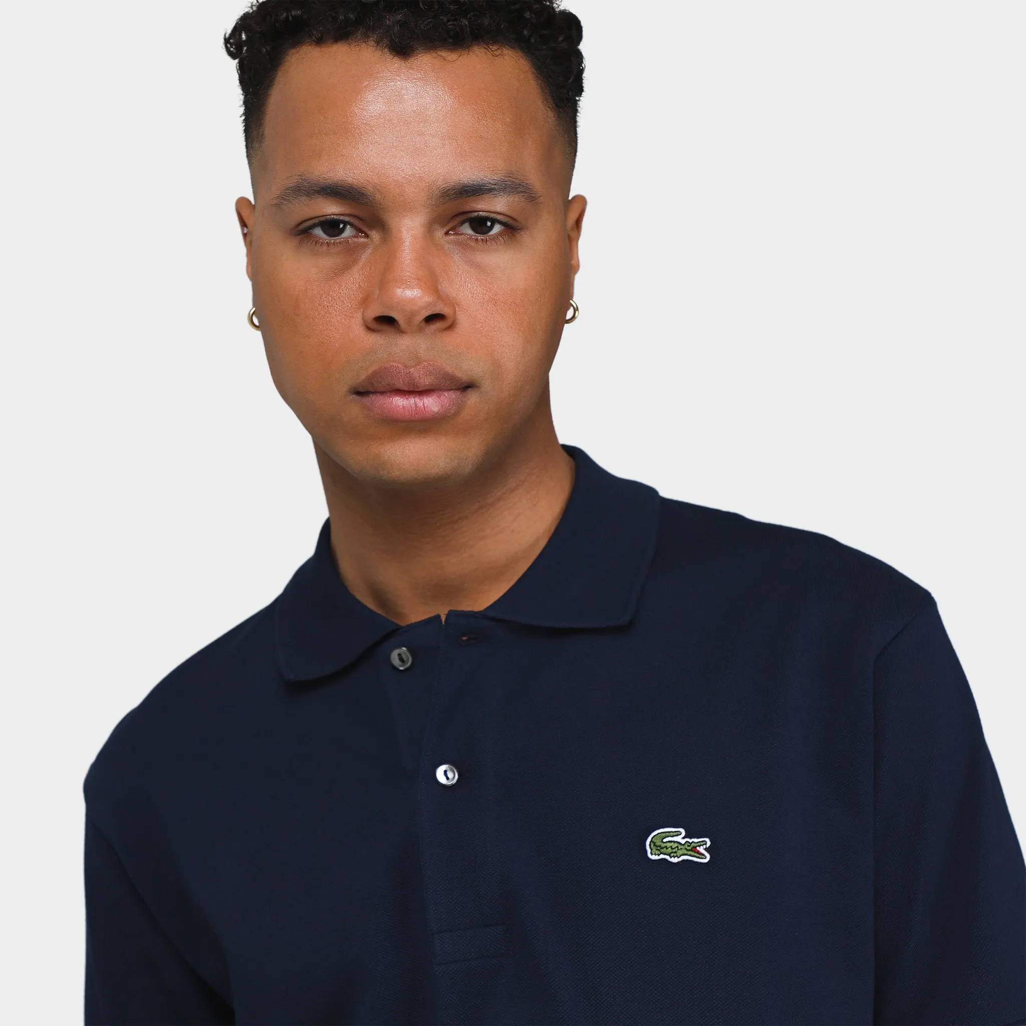 Lacoste Original L.12.12 Petit Piqué Cotton Polo Shirt / Navy sold by JD Sports product image thumbnail 3